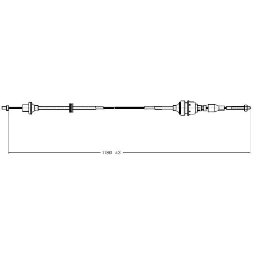 CLUTCH CABLE OPEL CORSA + UTILITY CLUTCH CABLE OPEL CORSA + UTILITY